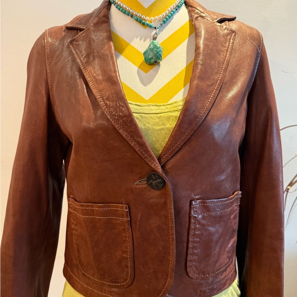 Z Brand Brown Leather Women's Jacket